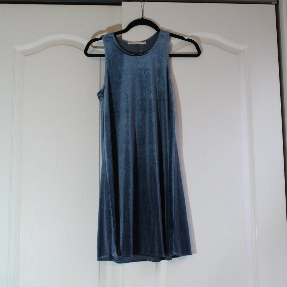Velvet Blue Dress
